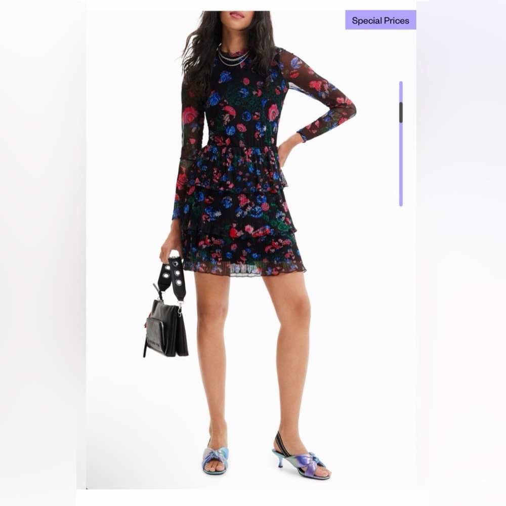 ✨Desigual (NWOT) M. Christian Lacroix Short Floral Dress Size XS✨
